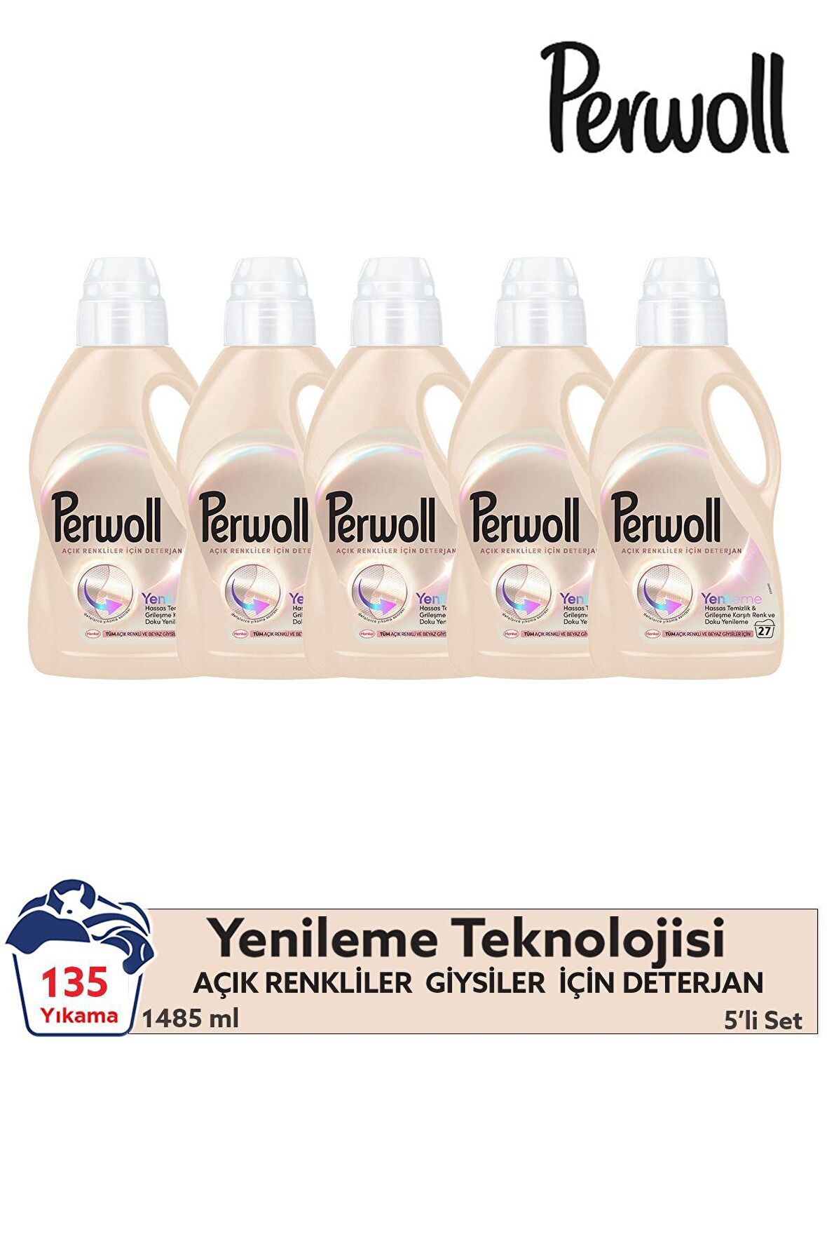 Perwoll Yenileme Beyazlar 5x 1.485 ml 135 Yıkama
