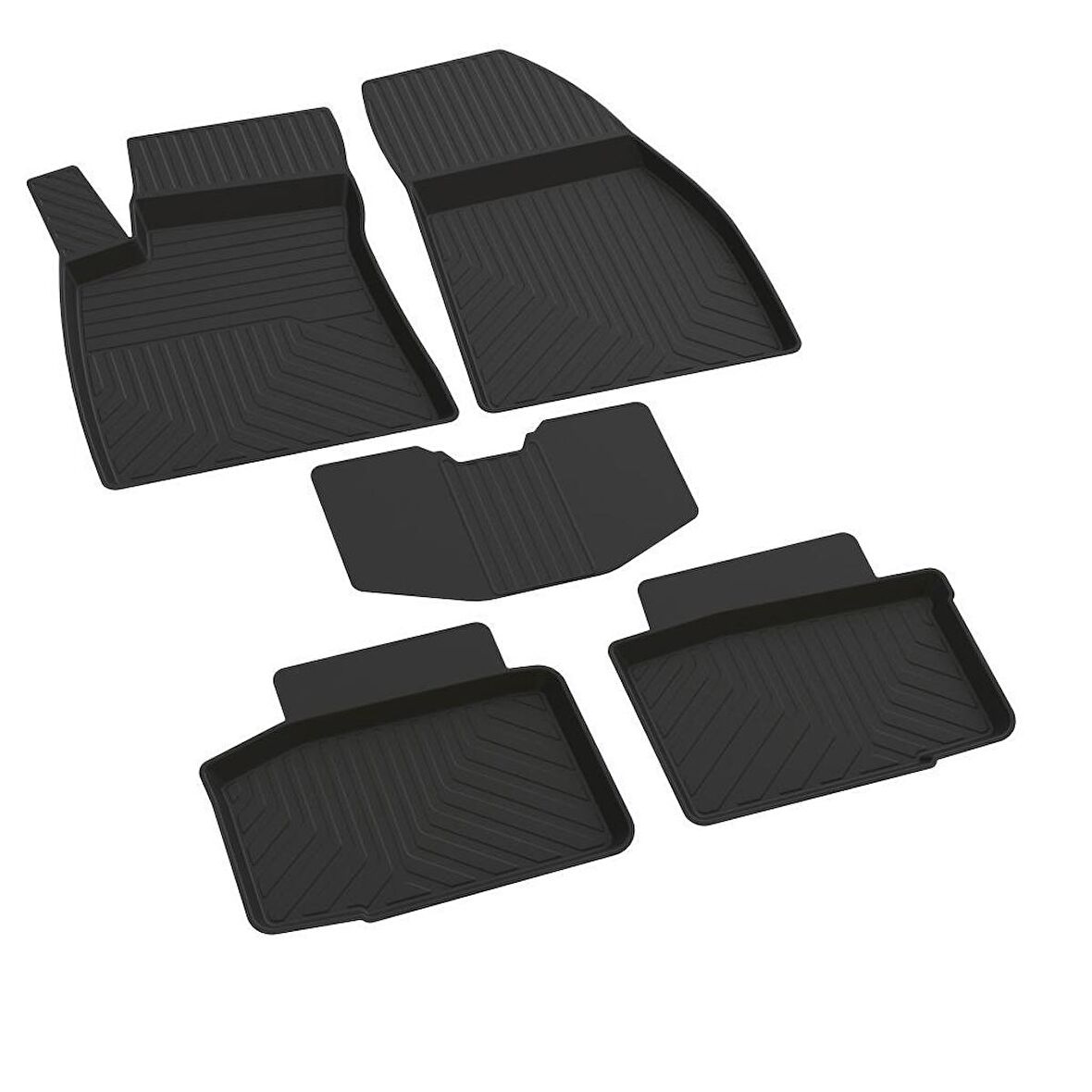 Renault Duster 3 4x2 Ferrous 4D Havuzlu Kauçuk Paspas 2024 ve Üstü