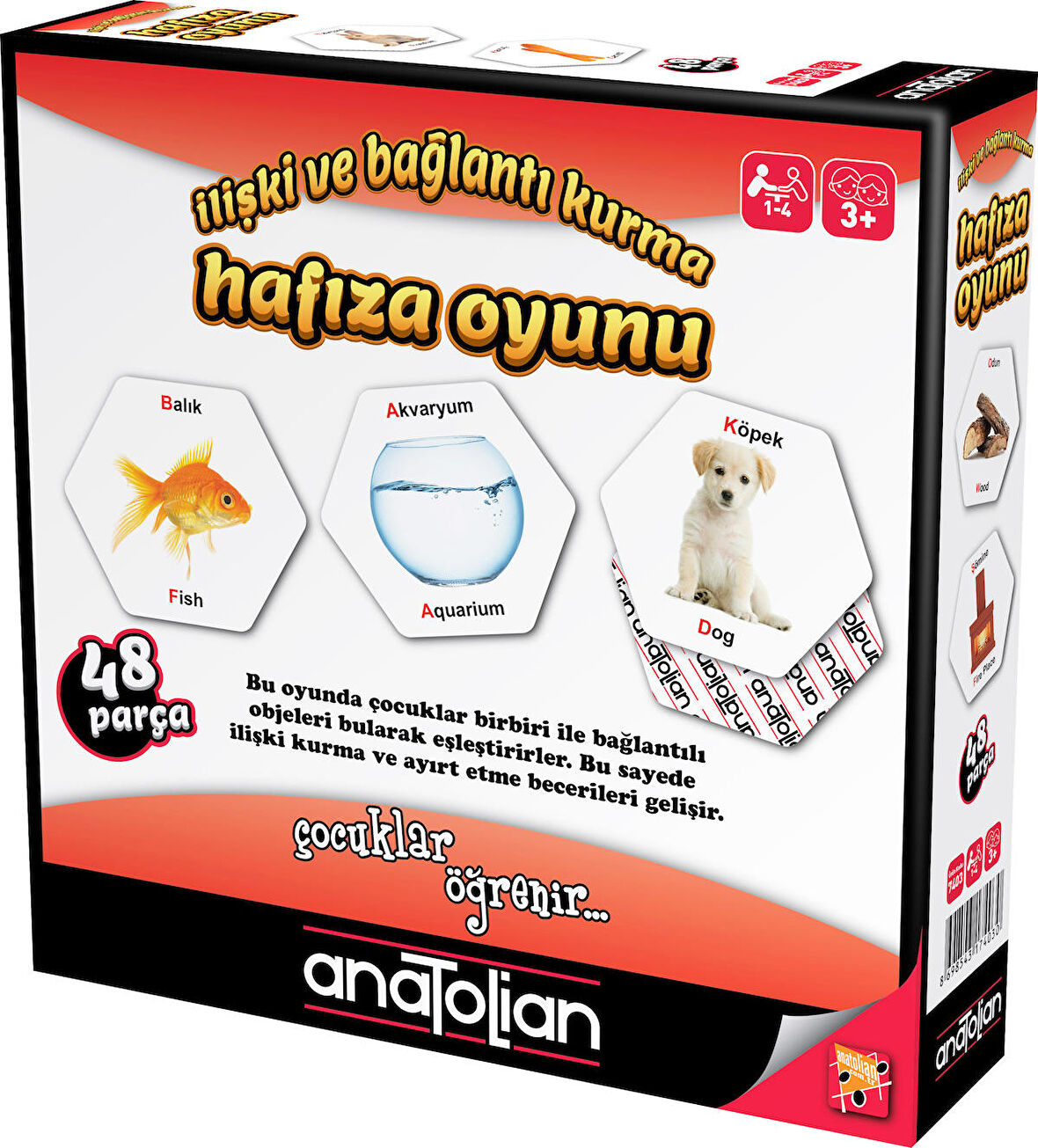 Anatolian Hafıza Oyunu - İlişki ve Bağlantı Kurma (48 Parça) 7403
