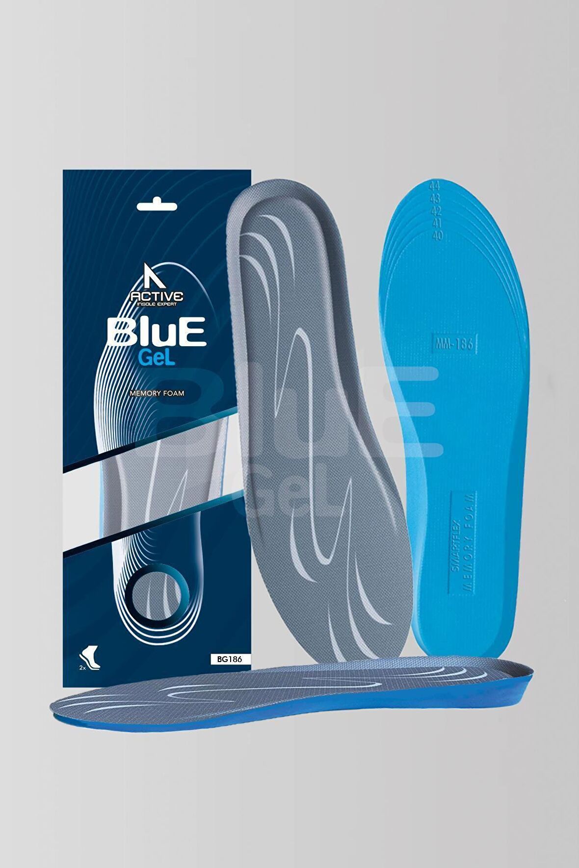 BG186 | Yumuşak Memory Foam, Hafızalı Darbe Emici, Ortopedik Konfor, Sneaker İçin İç Tabanlık