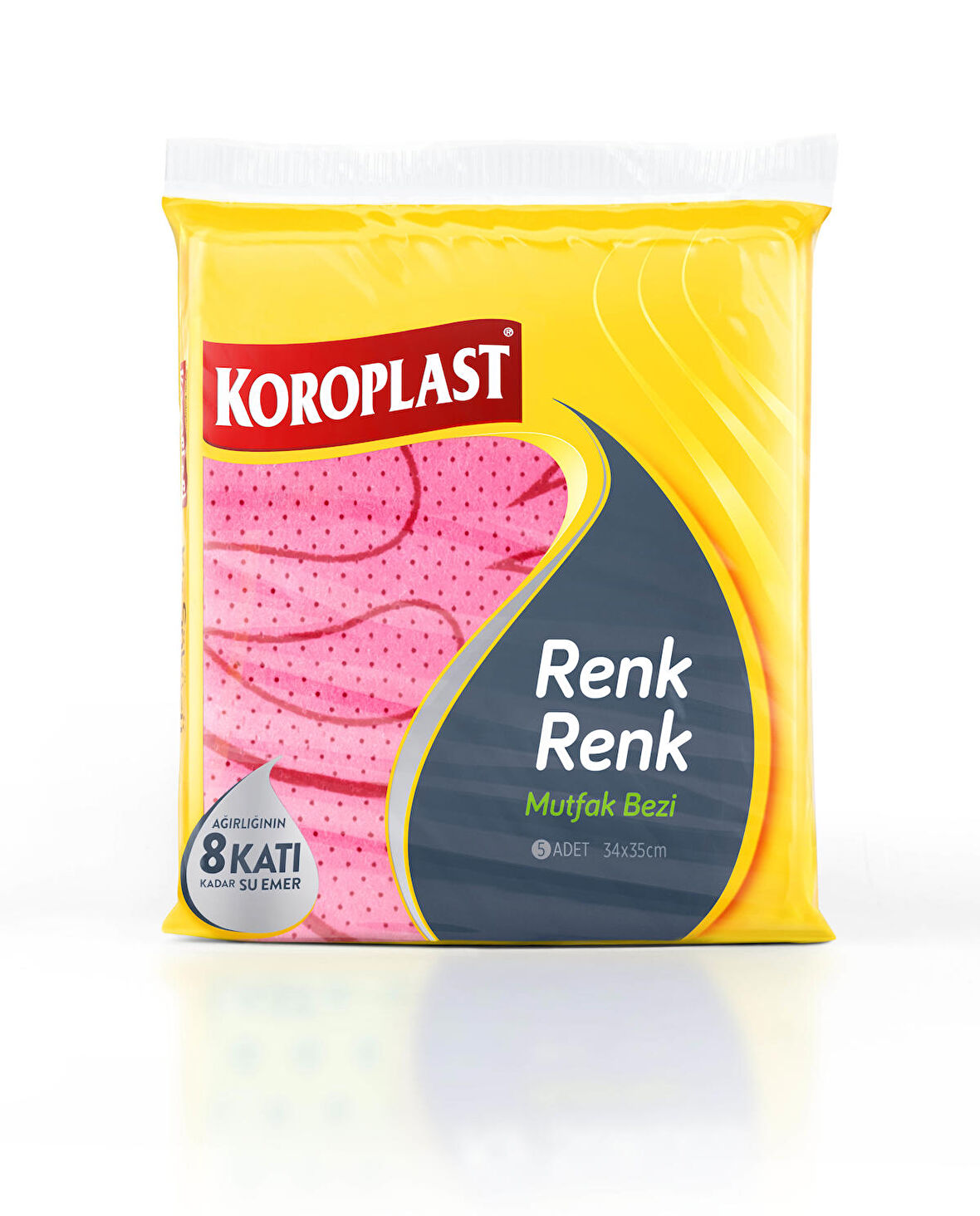 Koroplast Renk Renk Mutfak Bezi - 5 Adet 33x36cm