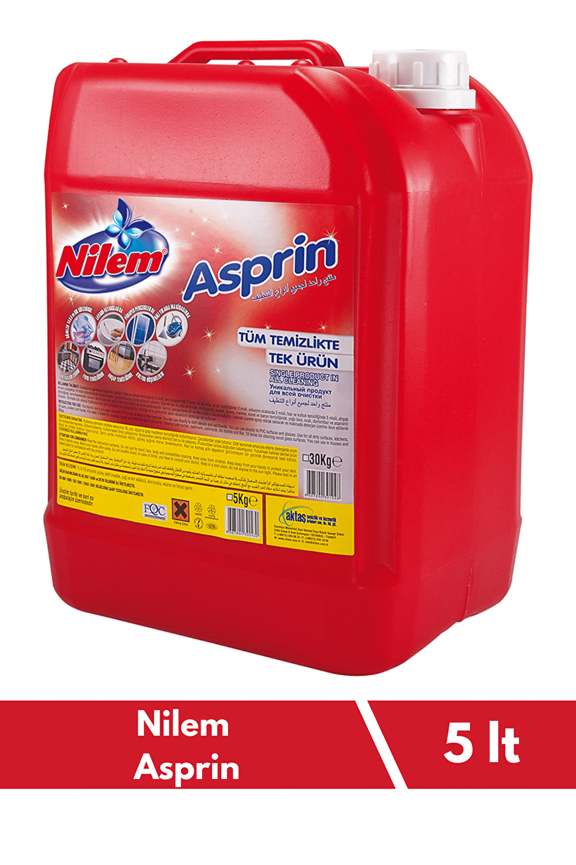 Nilem Asprin Çok Amaçlı Temizleyici 5 Litre