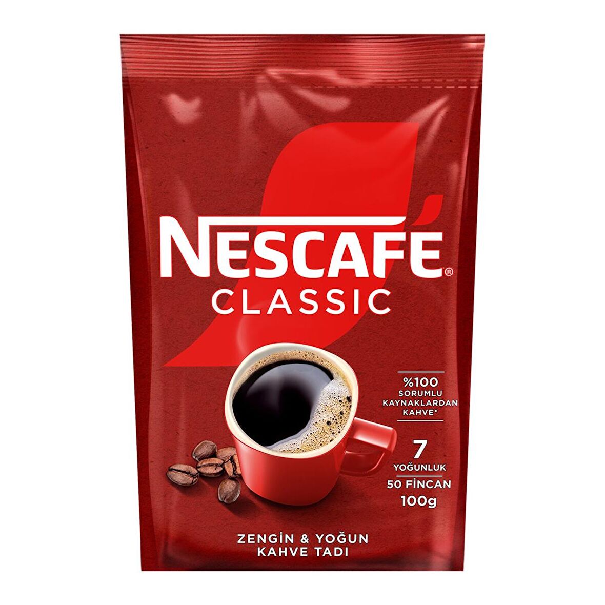 Nescafe Classic Klasik Sade 100 gr Paket 