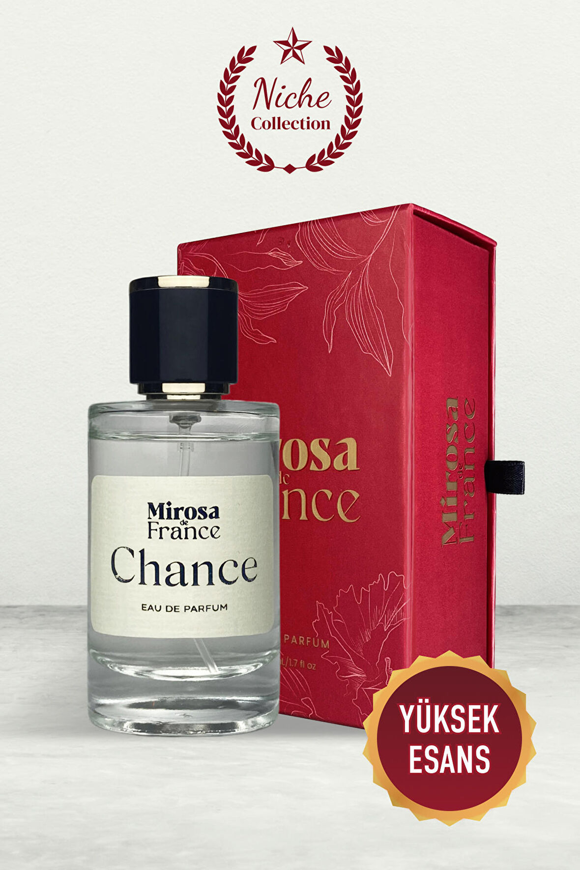 Mirosa de France Chance Niche Collection Yüksek Kalıcı Kadın Parfum EDP Premium Kutu 50ml N107