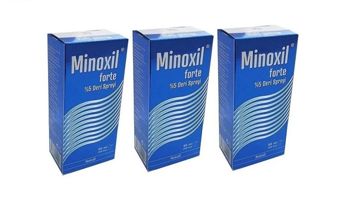 MİNOXIL FORTE %5 SPREY 60 ML( 3ADET)