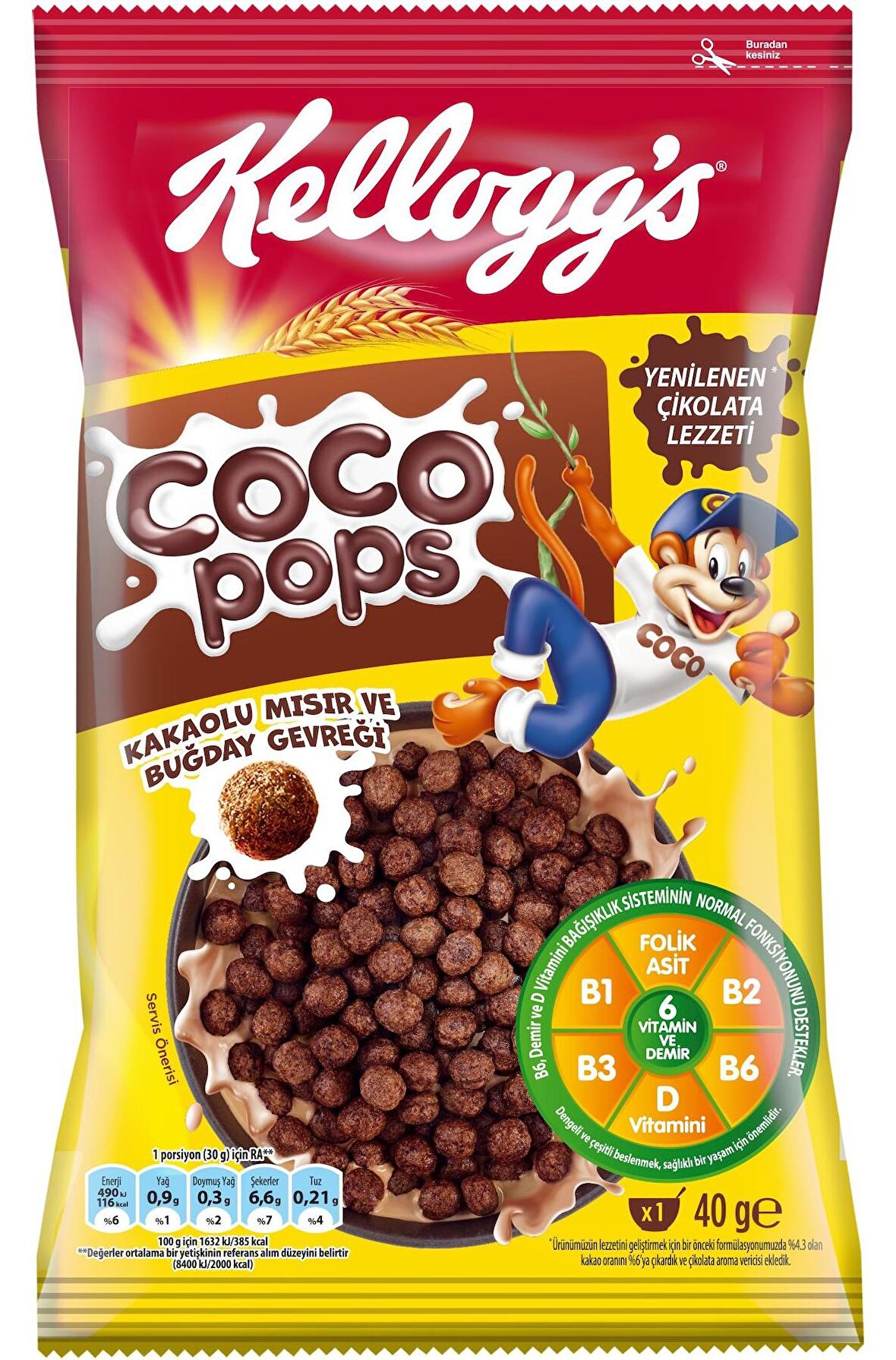 Ülker Kellogs Coco Pops Top 40 gr