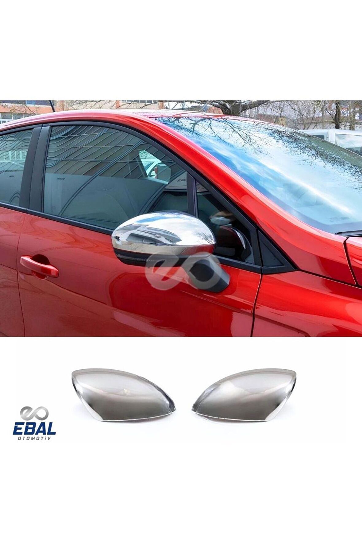 Renault Megane 4 Krom Ayna Kapağı 2 Parça 2015 Üzeri Paslanmaz Çelik