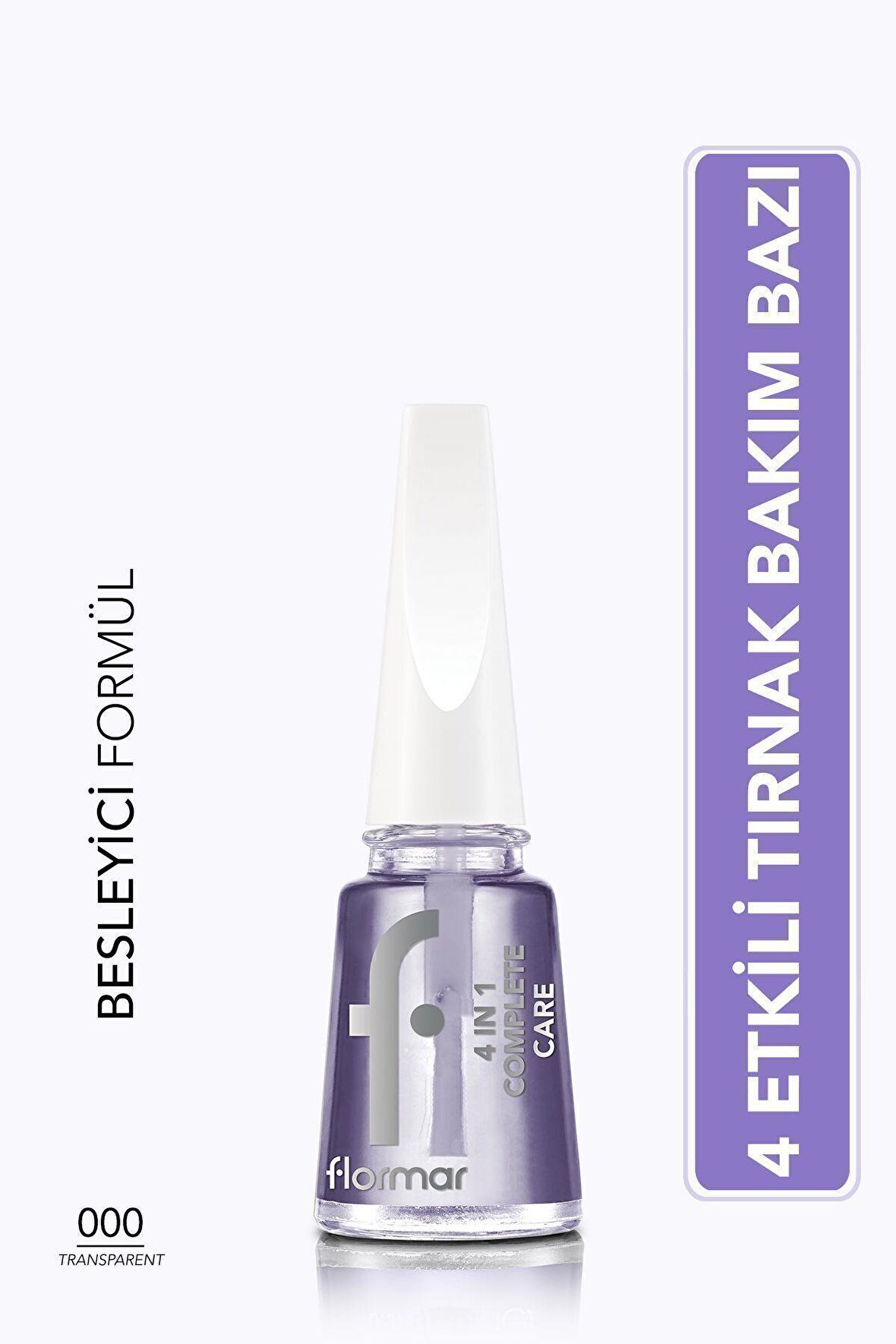 Flormar 4'ü 1 Arada Bakım Yapan Tırnak Koruyucu Cila - 4 in 1 Complete Base Coat - 000 - 8682536059299