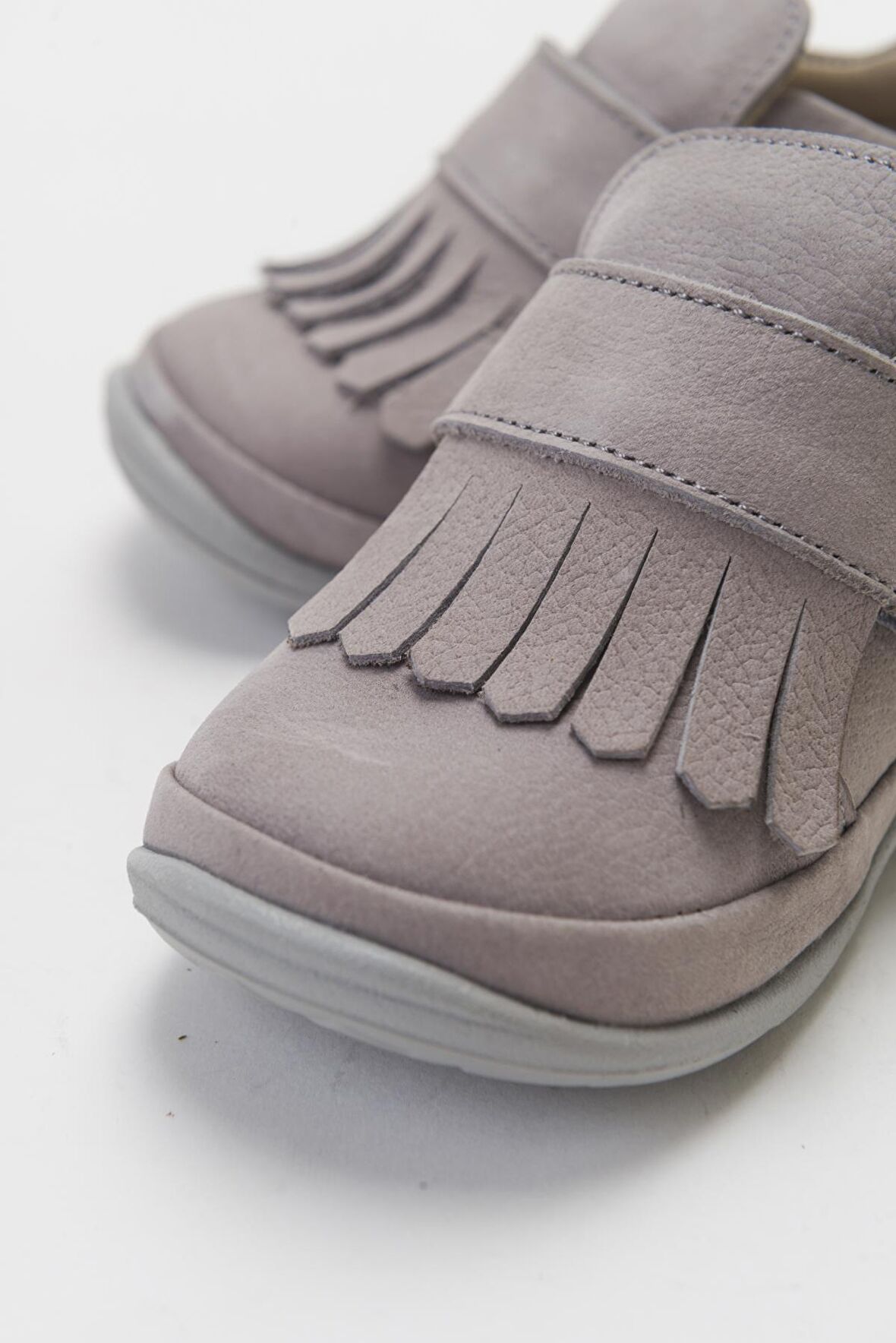 Mnpc  Erkek Çocuk Gri Hakiki Deri Günlük Çocuk Ayakkabı