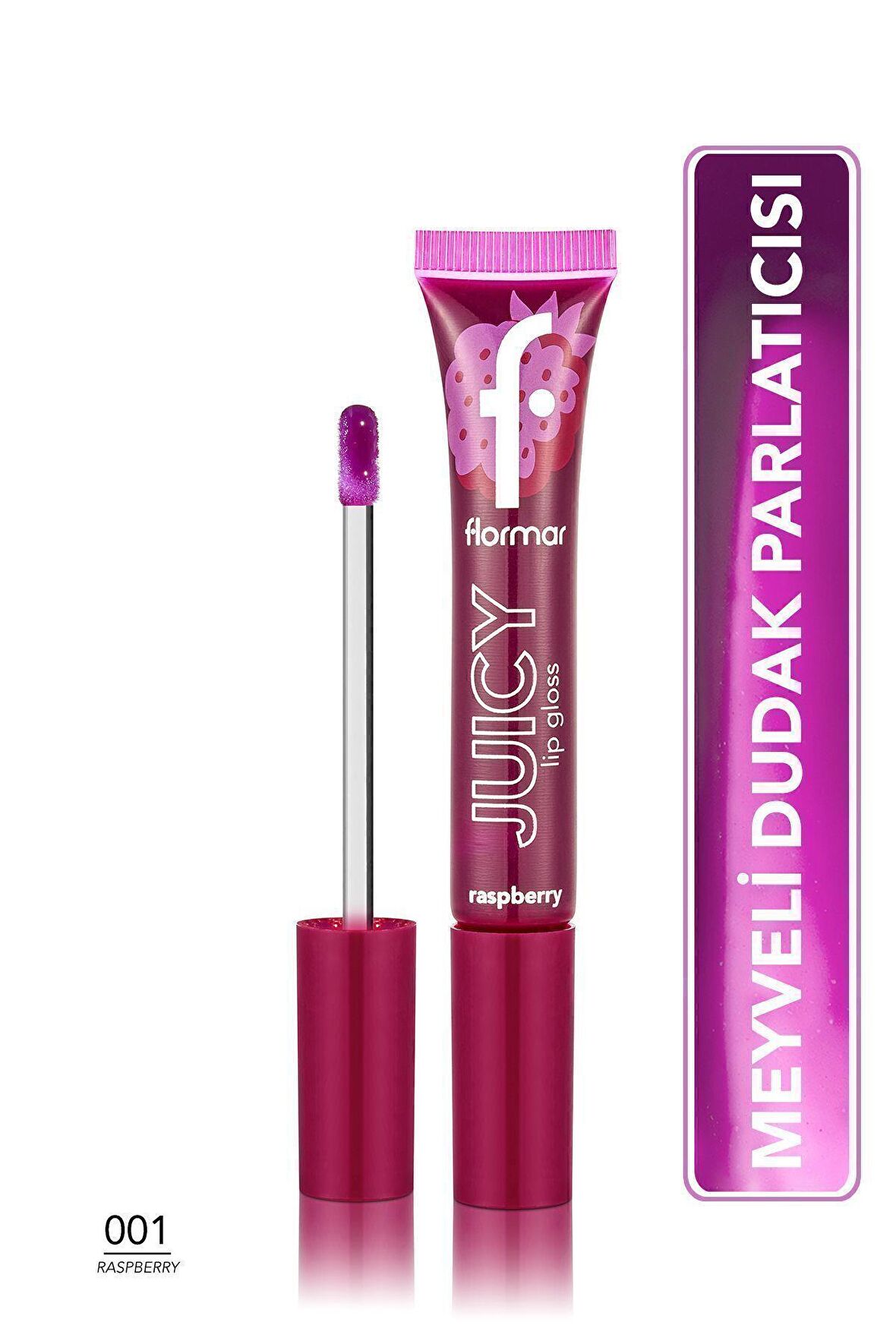 Flormar Meyve Aromalı Dudak Parlatıcısı (AHUDUDU) - Juicy Lip Gloss - 001 Raspberry - 8682536087711
