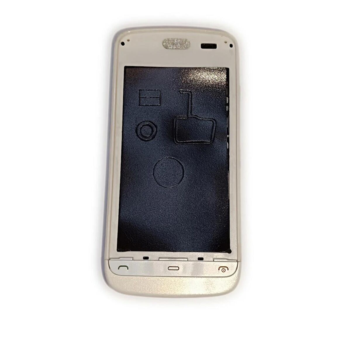 Nokia C5-03 Kasa Kapak Nokia C5-03 Beyaz Renk Orta Kasa Ön Kapak Arka Kapak Tuş Takımı