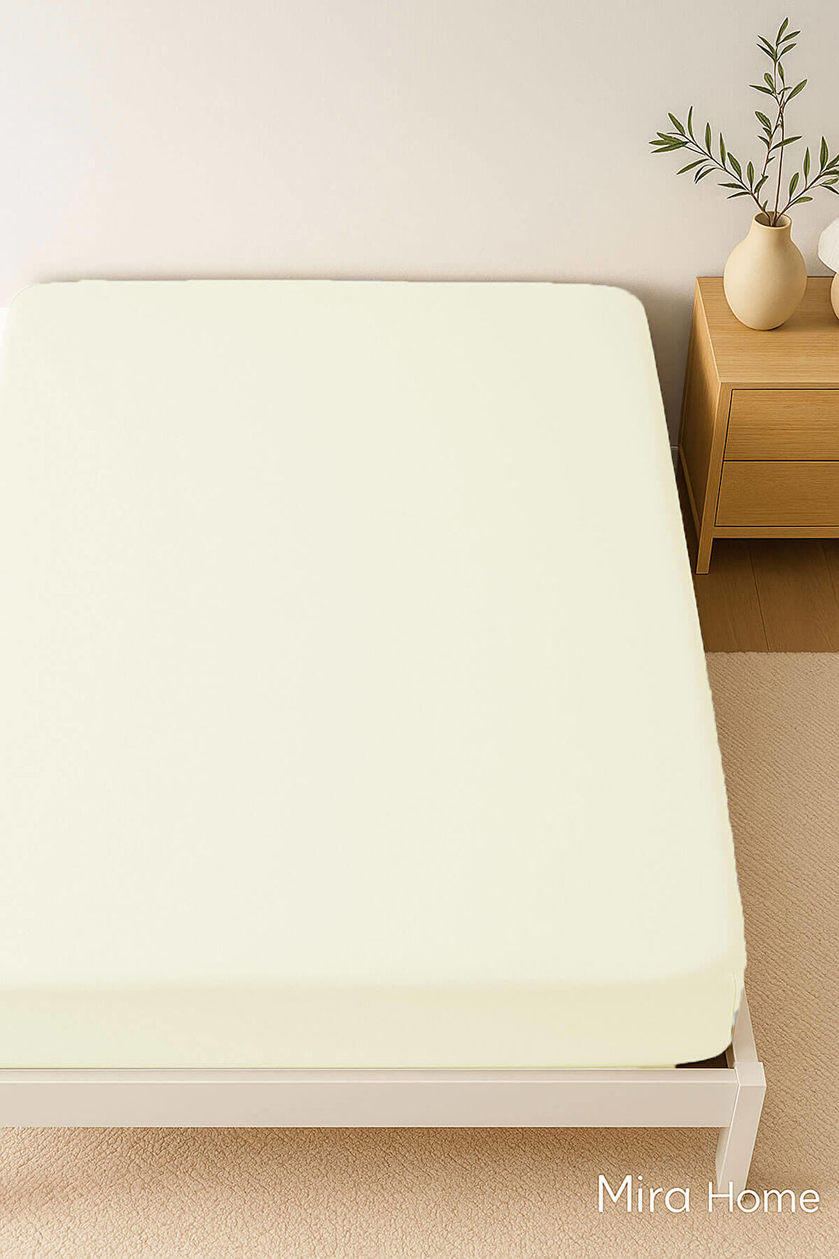 Çift Kişilik Düz Penye %100 Pamuklu Lastikli Çarşaf 160X200