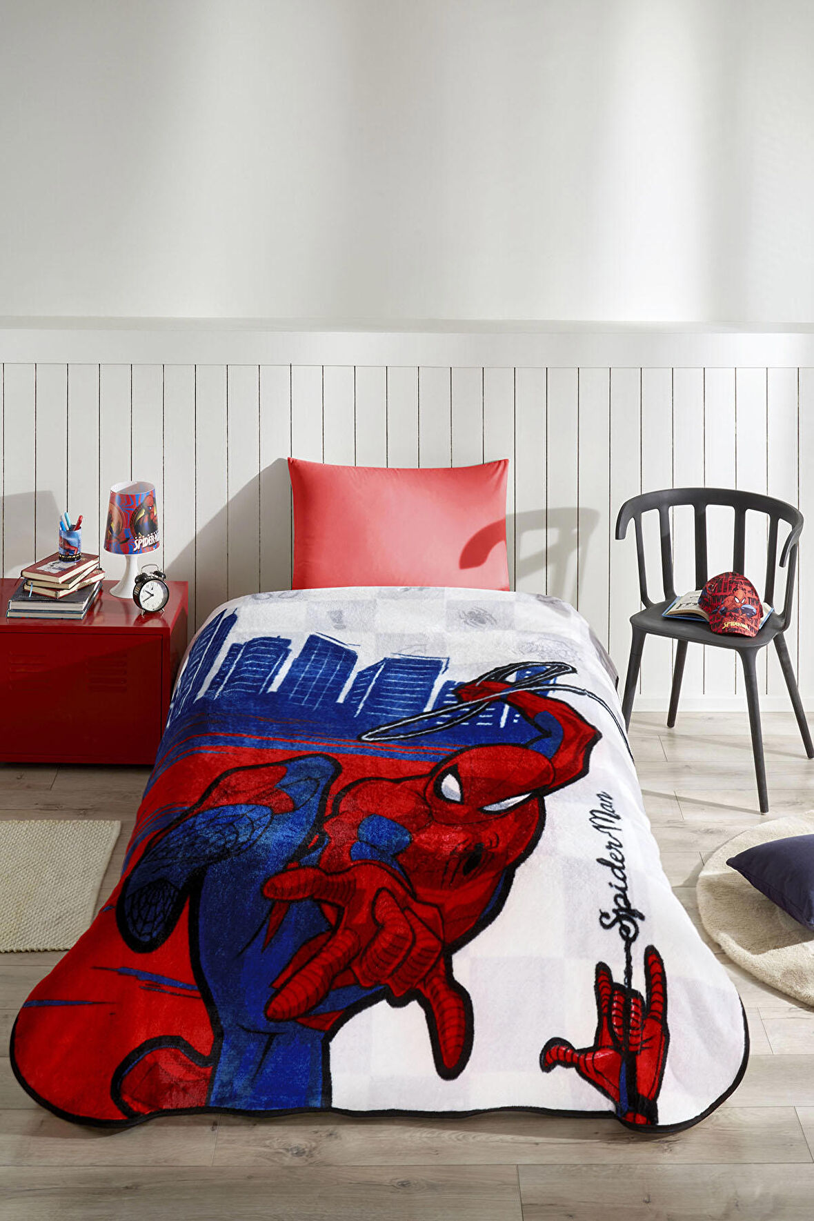 Özdilek Spiderman Blue City Disney Lisanslı Tek Kişilik Çocuk Battaniyesi 155x215