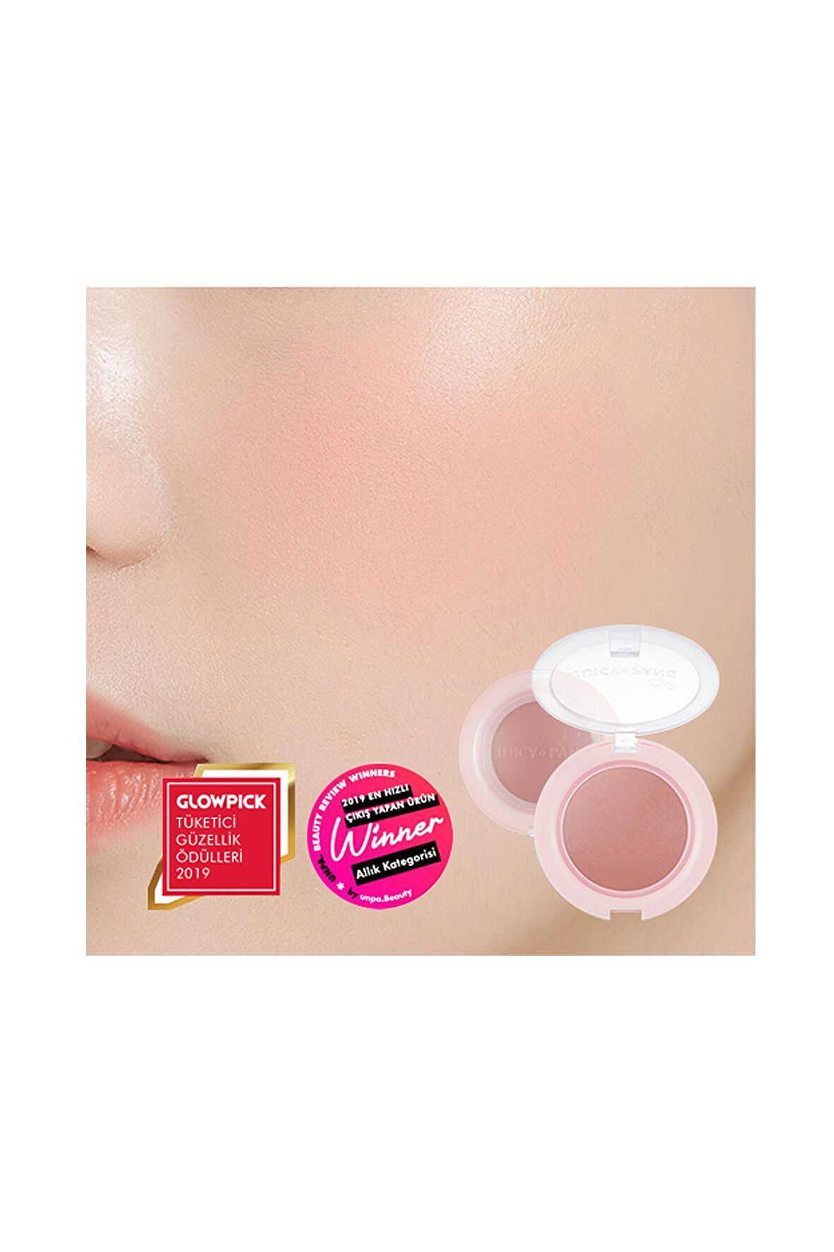 Meyve Tonlarında Doğal Görünümlü Jel Allık APIEU Juicy-Pang Jelly Blusher (BE01)