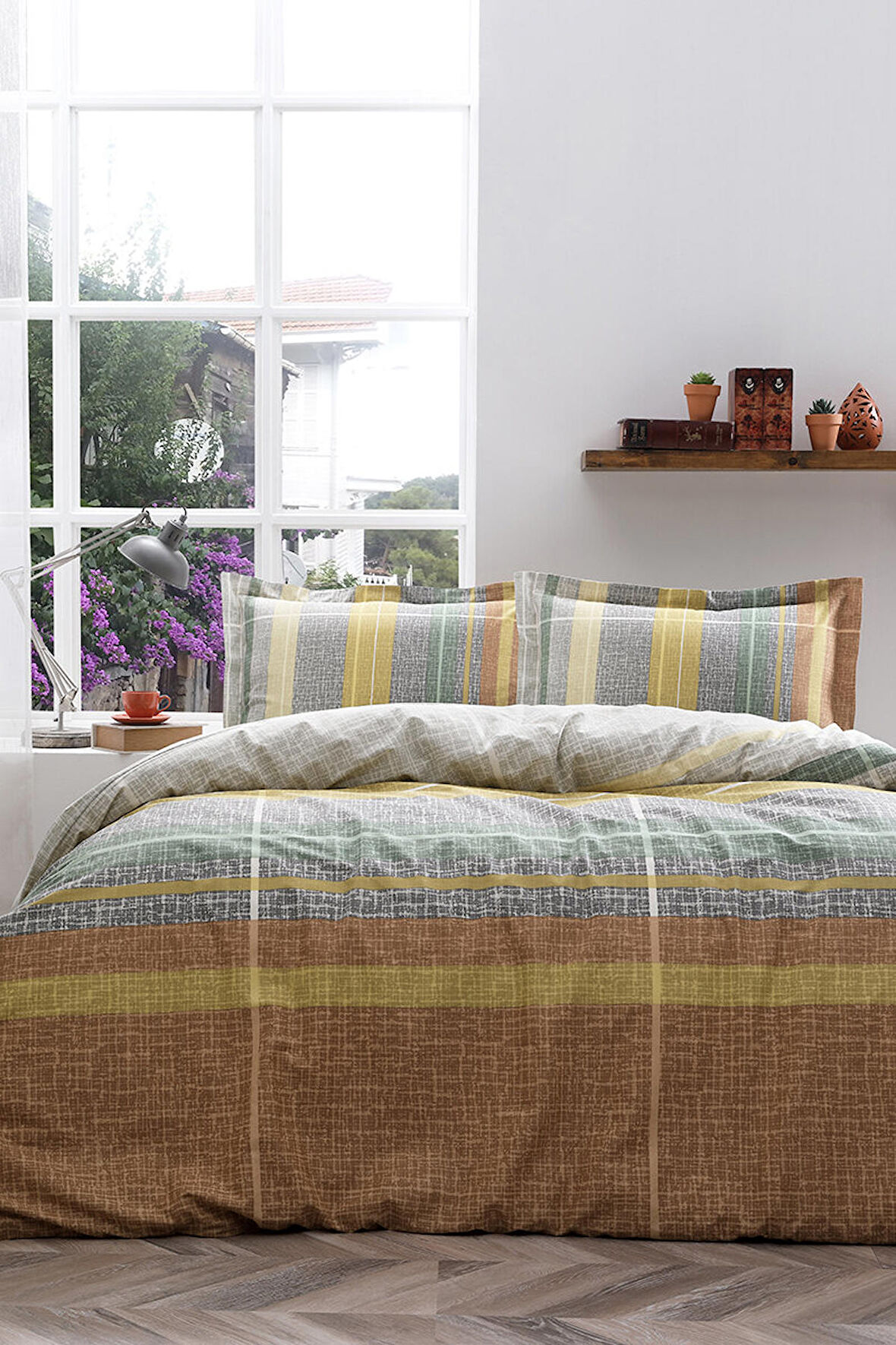 Özdilek Lane Turuncu Ranforce Tek Kişilik Nevresim Takımı