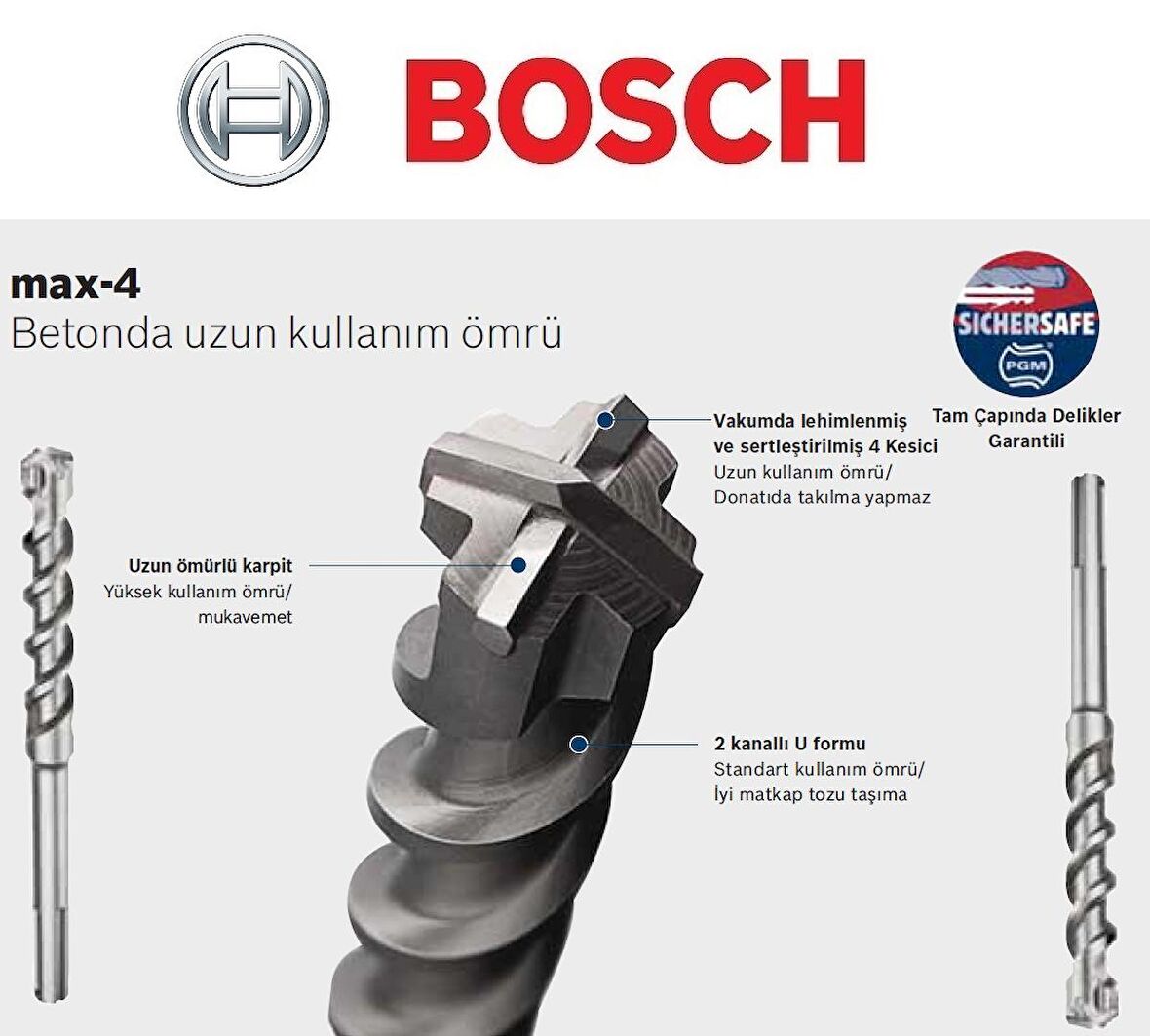 Bosch Sds Max-4 28X520 mm Uç