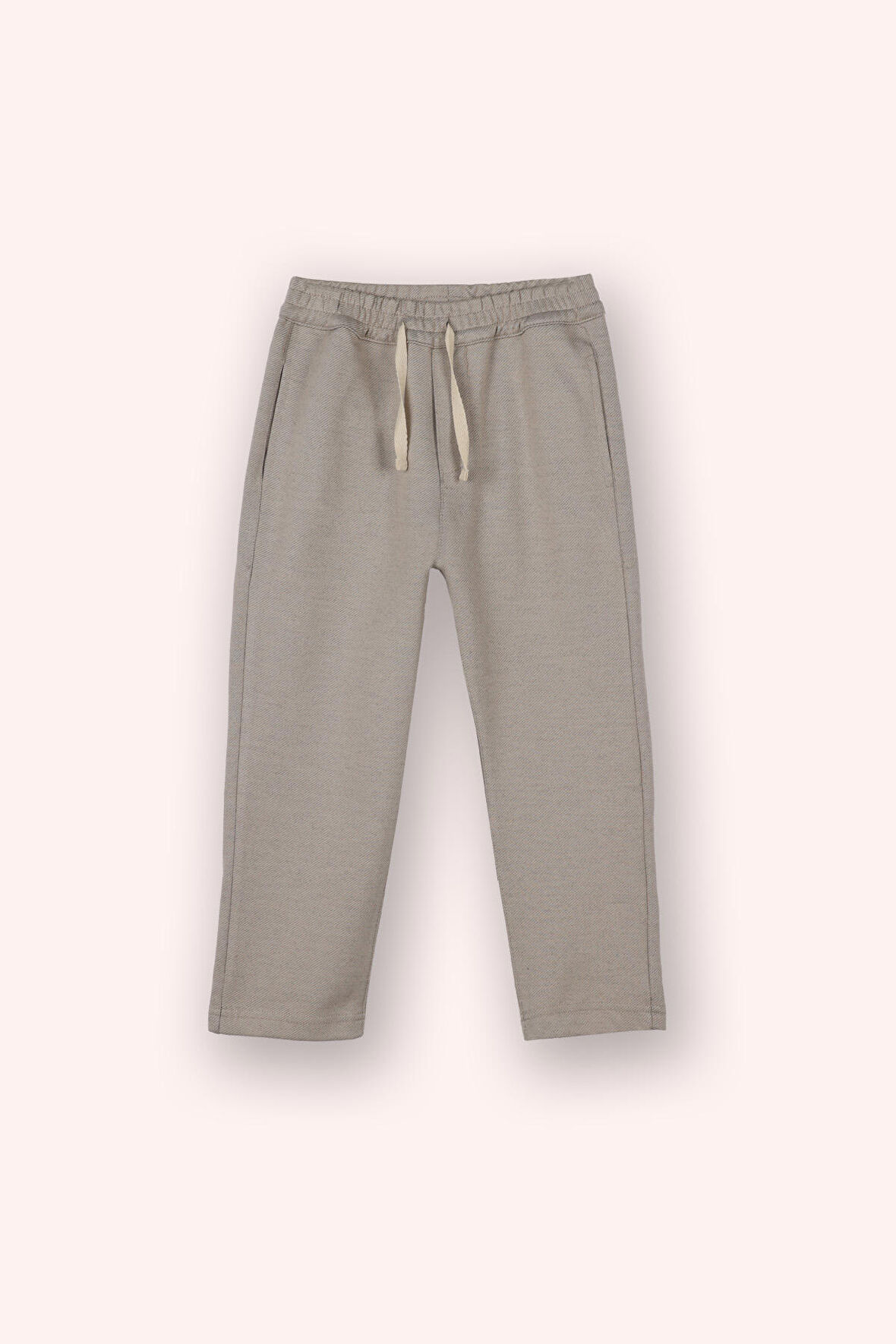 Erkek Çocuk Cepli Örme Pantolon Taş