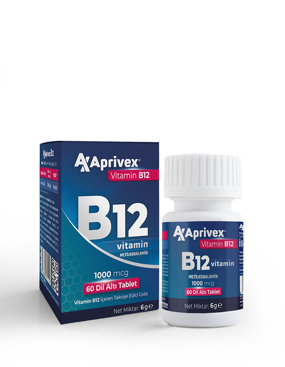 Aprivex Vitamin B12 1000 mcg 60 dilaltı tablet
