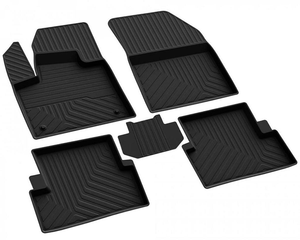 Peugeot 3008 Active Ferrous 4D Havuzlu Kauçuk Paspas 2016 ve Üstü