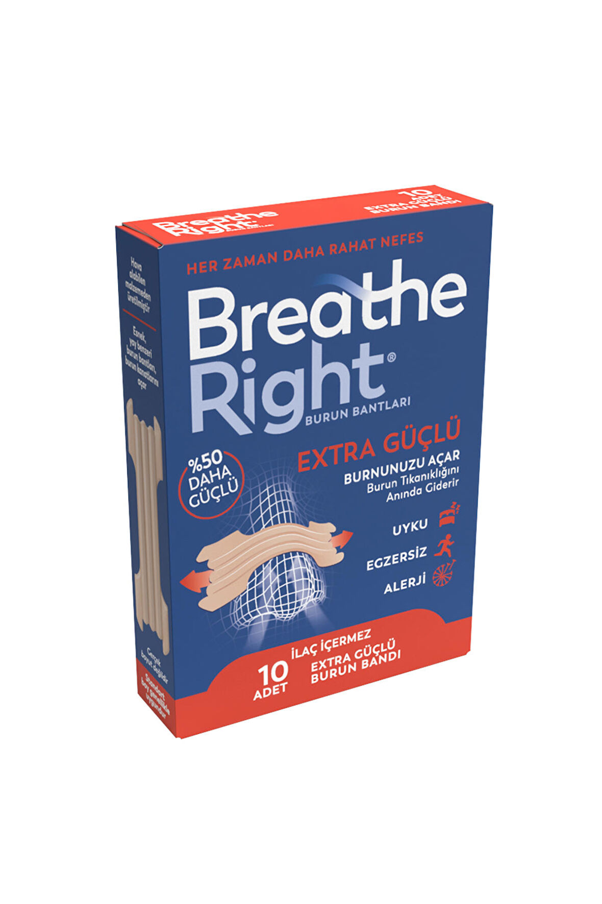 Breathe Right Extra Burun Bandı Standart Boy - Yeni