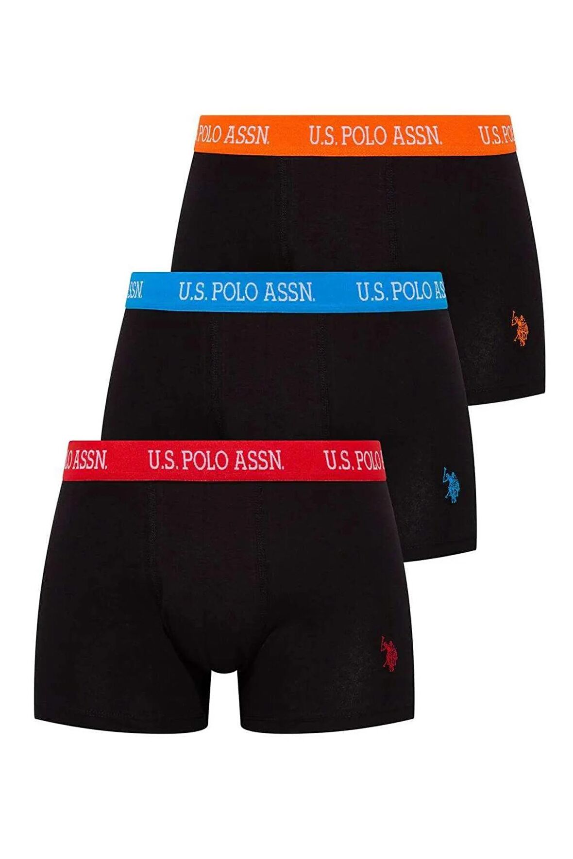 U.S. Polo Assn. Erkek 3'lü Boxer Set