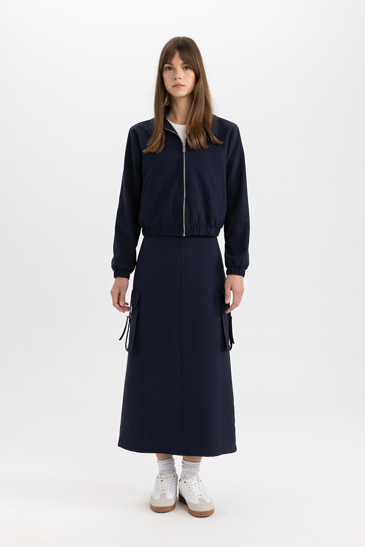 DeFacto Kargo Cepli Maxi Tesettür Etek C4197AX24SPNV28