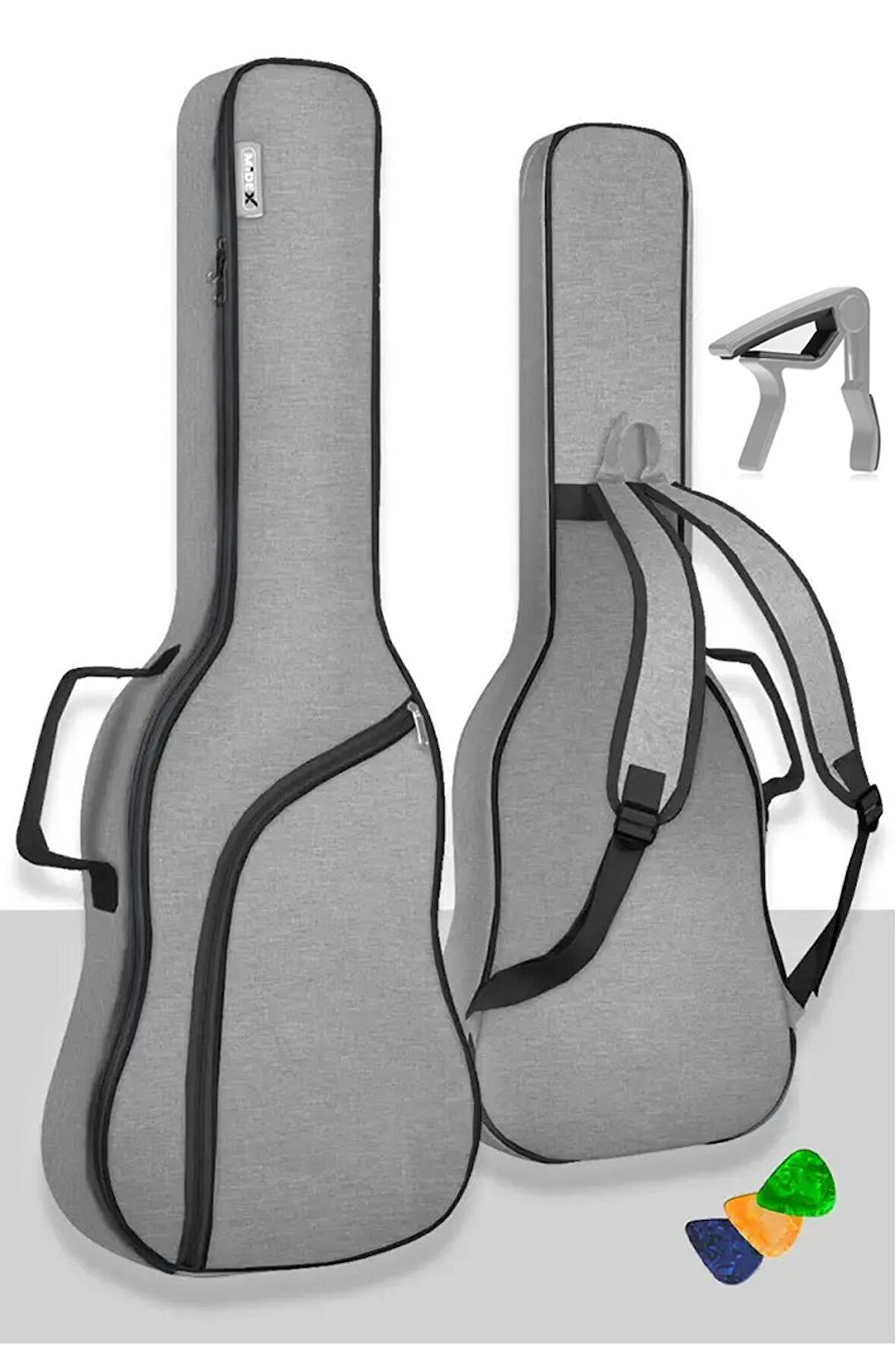 Midex ELC-40 Case Elektro Gitar Çantası Gigbag Su Geçirmez Kalın Kılıf (Capo Hediye)