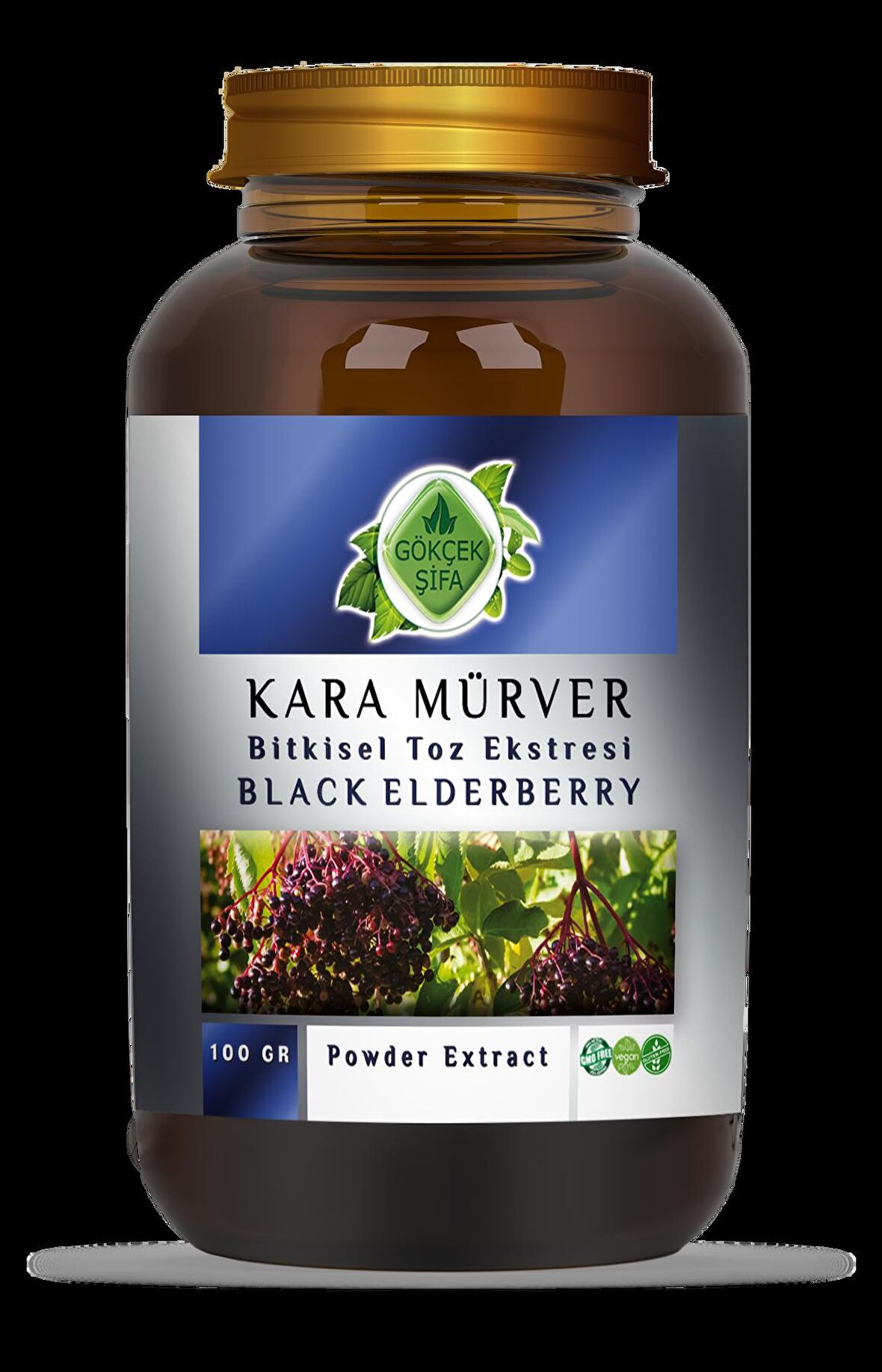 Kara Mürver Toz Ekstresi 100 Gr. Cam Kavanoz