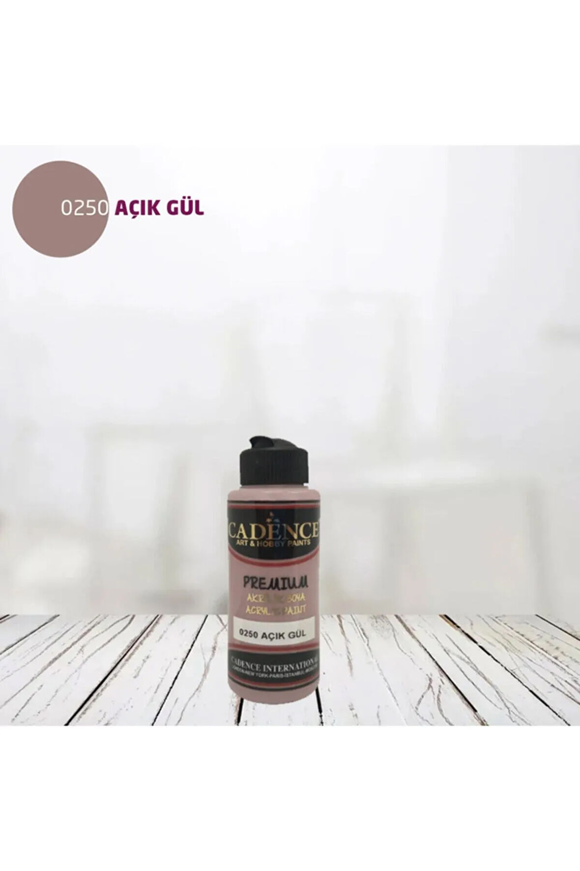 Cadence Premium Akrilik 0250 Açık Gül - 120ml
