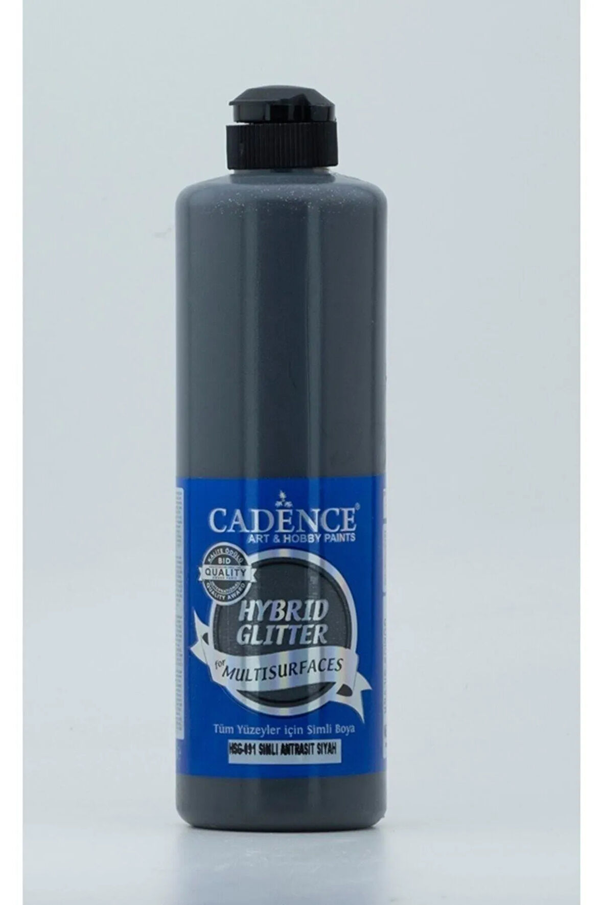 Hybrid Multisurface Simli Akrilik Boya 500ml - Hsg-091 A.siyah