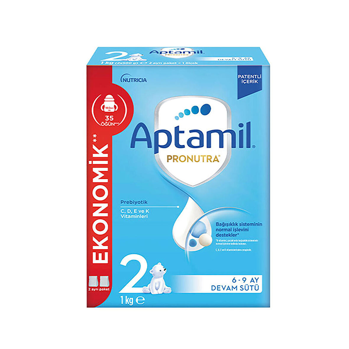 Aptamil 2 Prebiyotik Devam Sütü 1000 gr