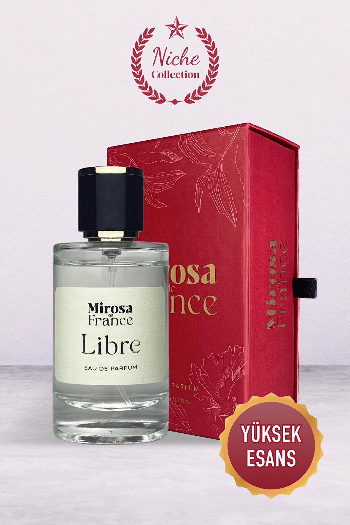 Mirosa de France Libre Niche Collection Yüksek Kalıcı Kadın Parfum Ysl Saint EDP Premium Kutu 50ml N109