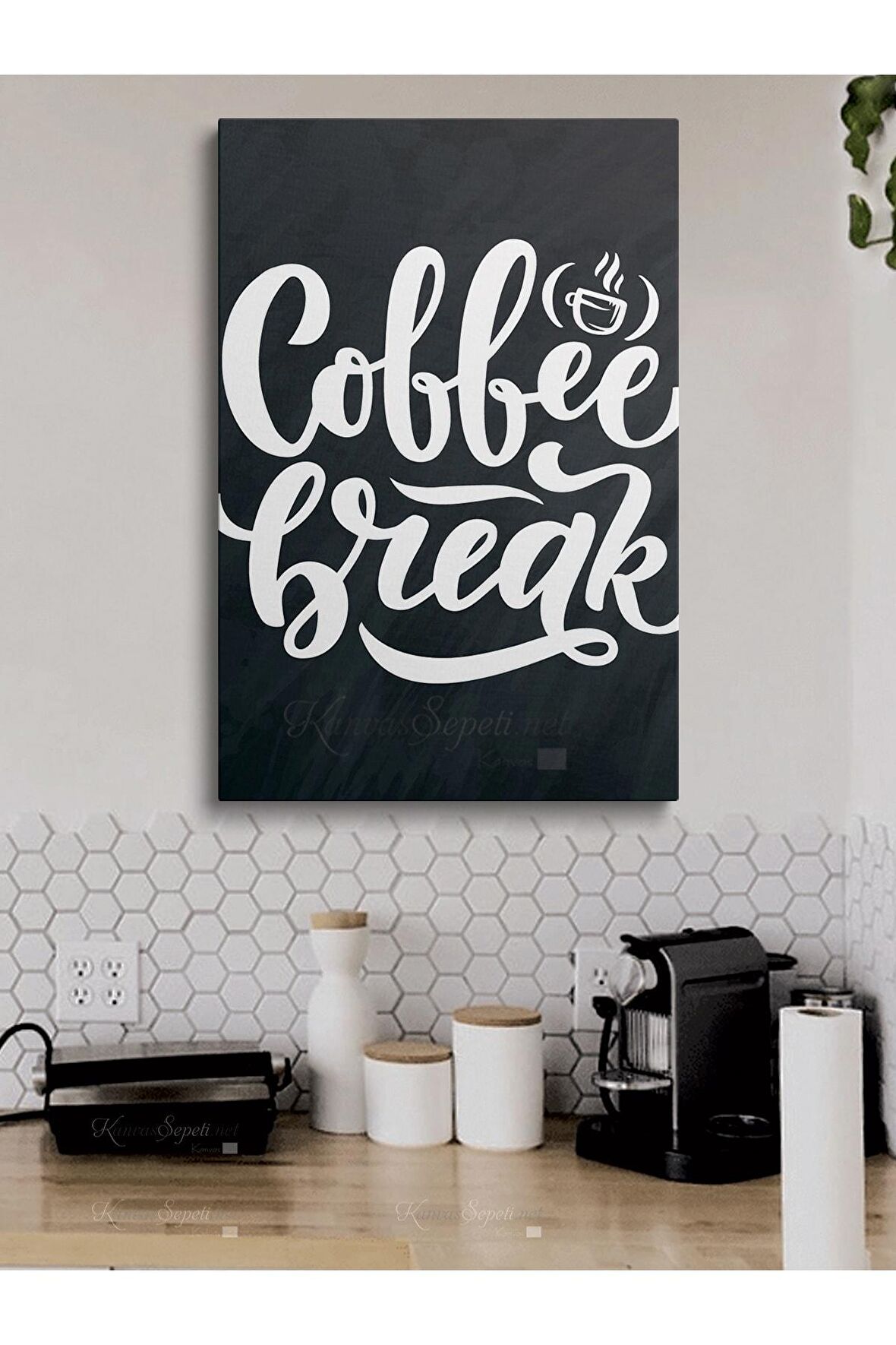 Cafe Caffe Cafeler Kahve Büfe Büfeler Için Abstract Trend Dekoratif Kanvas Canvas Tablo Tablolar