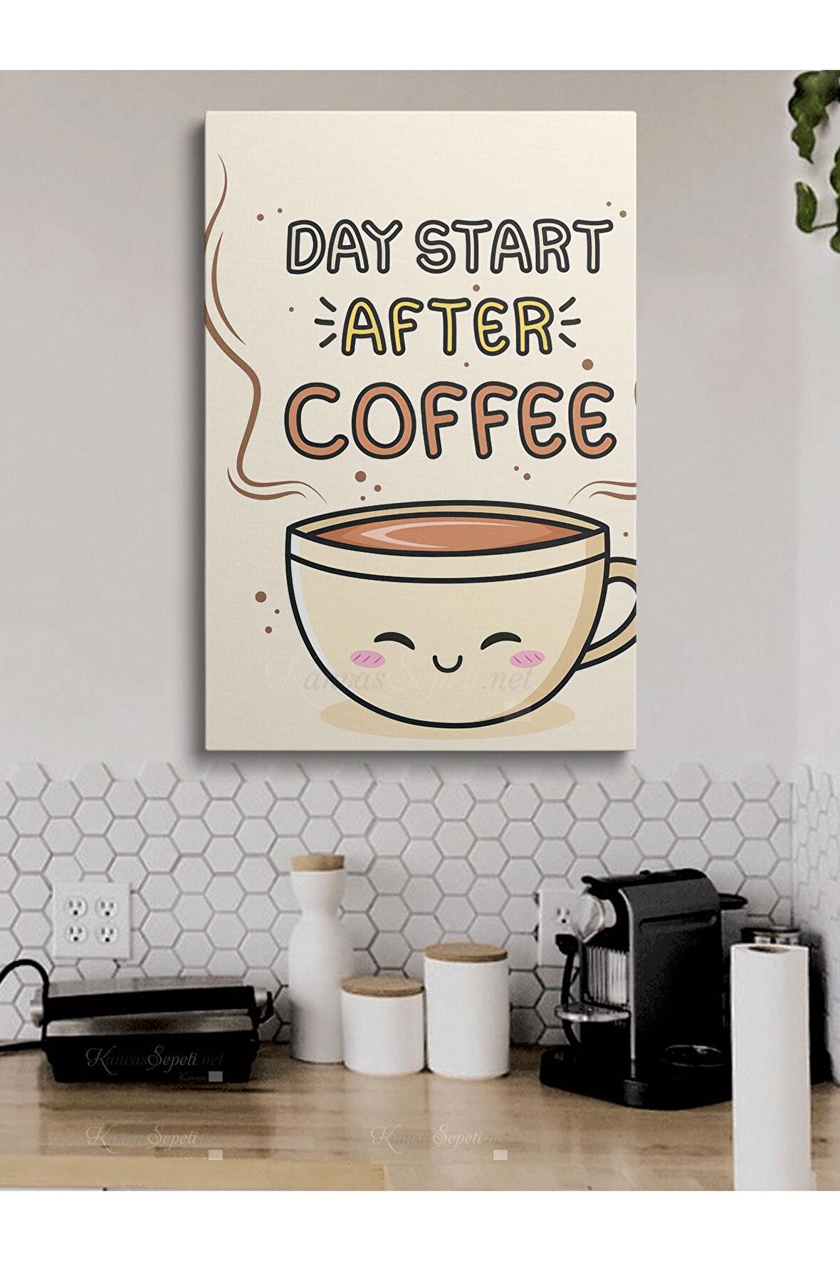 Cafe Caffe Cafeler Kahve Büfe Büfeler Için Abstract Trend Dekoratif Kanvas Canvas Tablo Tablolar