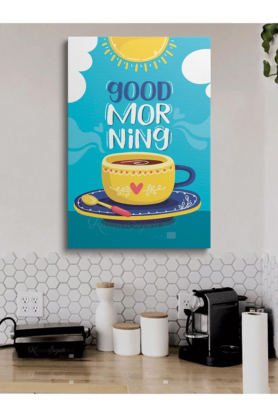 Cafe Caffe Cafeler Kahve Büfe Büfeler Için Abstract Trend Dekoratif Kanvas Canvas Tablo Tablolar