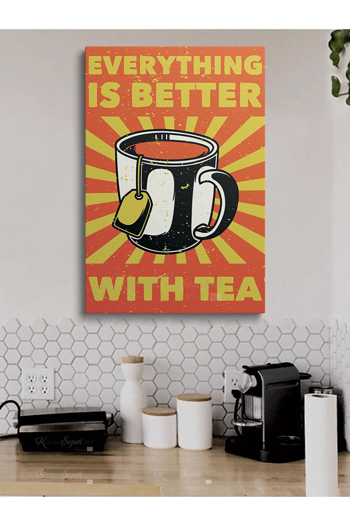 Cafe Caffe Cafeler Kahve Büfe Büfeler Için Abstract Trend Dekoratif Kanvas Canvas Tablo Tablolar