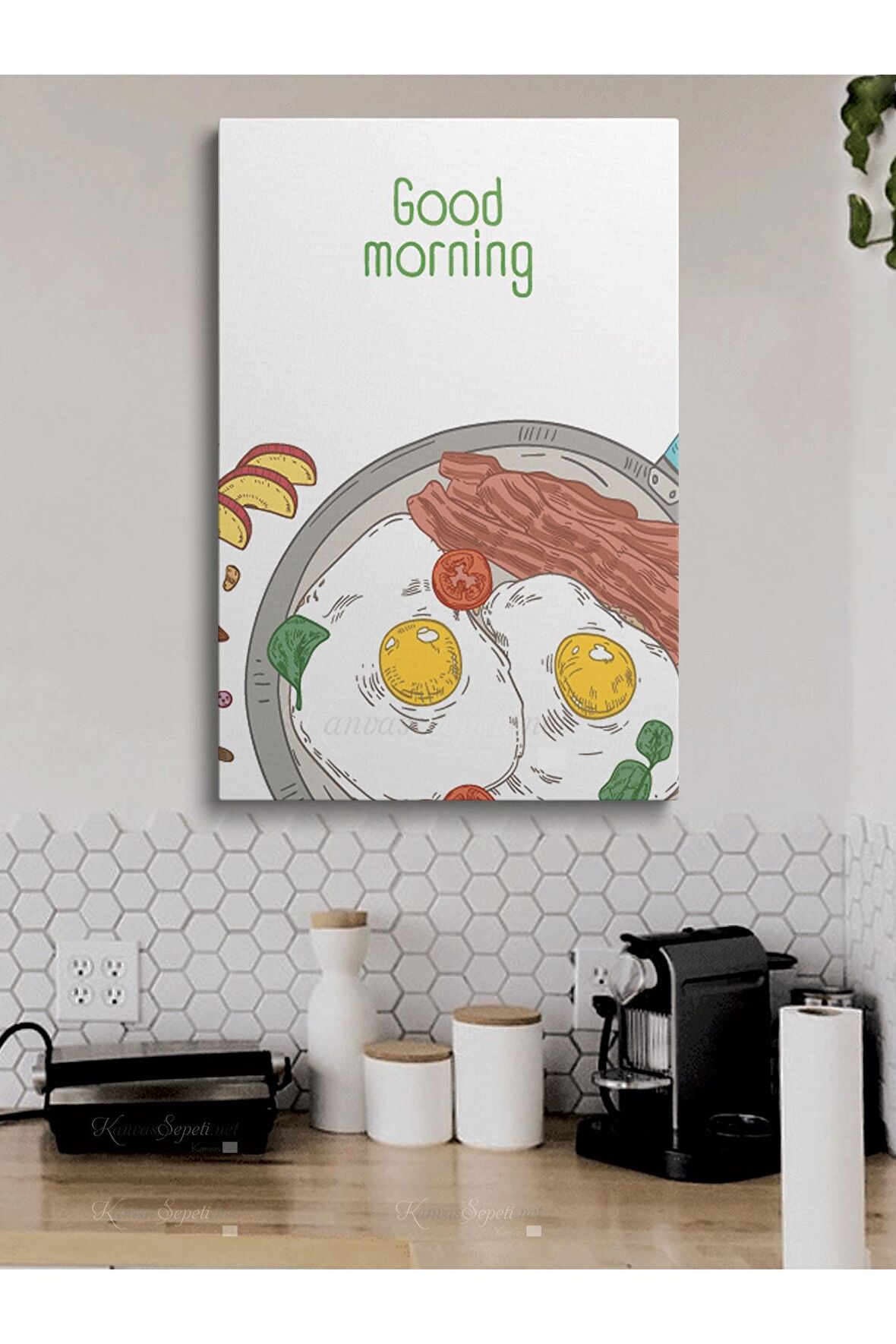 Cafe Caffe Cafeler Kahve Büfe Büfeler Için Abstract Trend Dekoratif Kanvas Canvas Tablo Tablolar