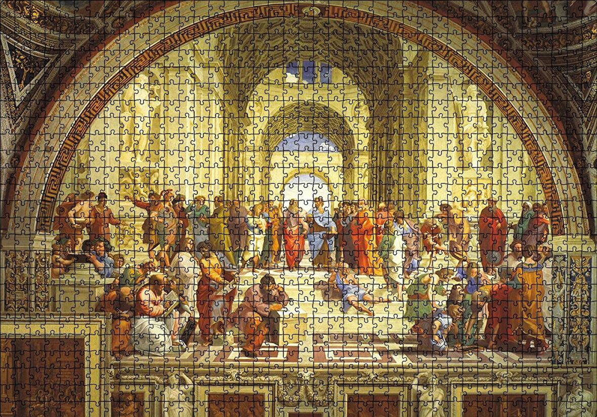 Cakapuzzle  Atina Okulu Puzzle Yapboz MDF Ahşap