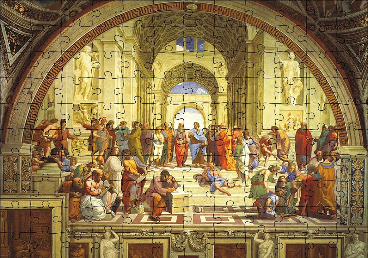 Cakapuzzle  Atina Okulu Puzzle Yapboz MDF Ahşap