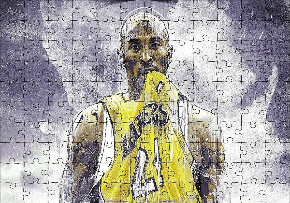 Cakapuzzle  Kobe Bryant Maç Bitti Puzzle Yapboz MDF Ahşap