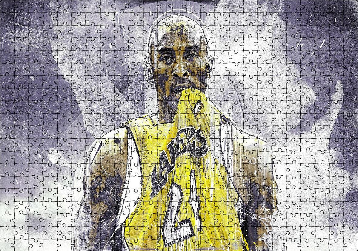 Cakapuzzle  Kobe Bryant Maç Bitti Puzzle Yapboz MDF Ahşap