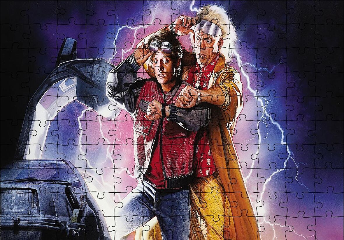 Cakapuzzle  Geleceğe Dönüş Puzzle Yapboz MDF Ahşap
