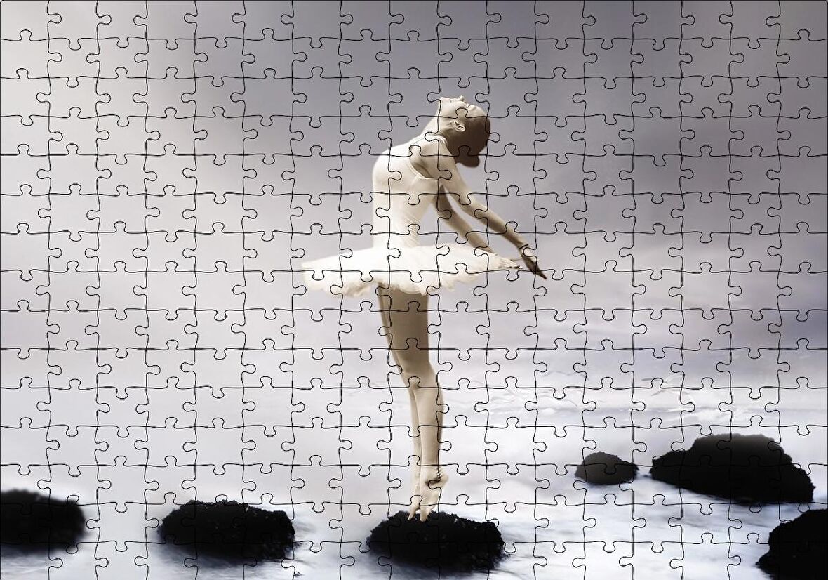Cakapuzzle  Balerin Kız Fantastik Puzzle Yapboz MDF Ahşap