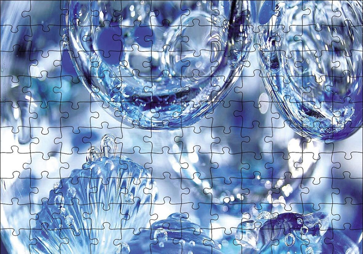 Cakapuzzle  Buz Su Damlaları Puzzle Yapboz MDF Ahşap