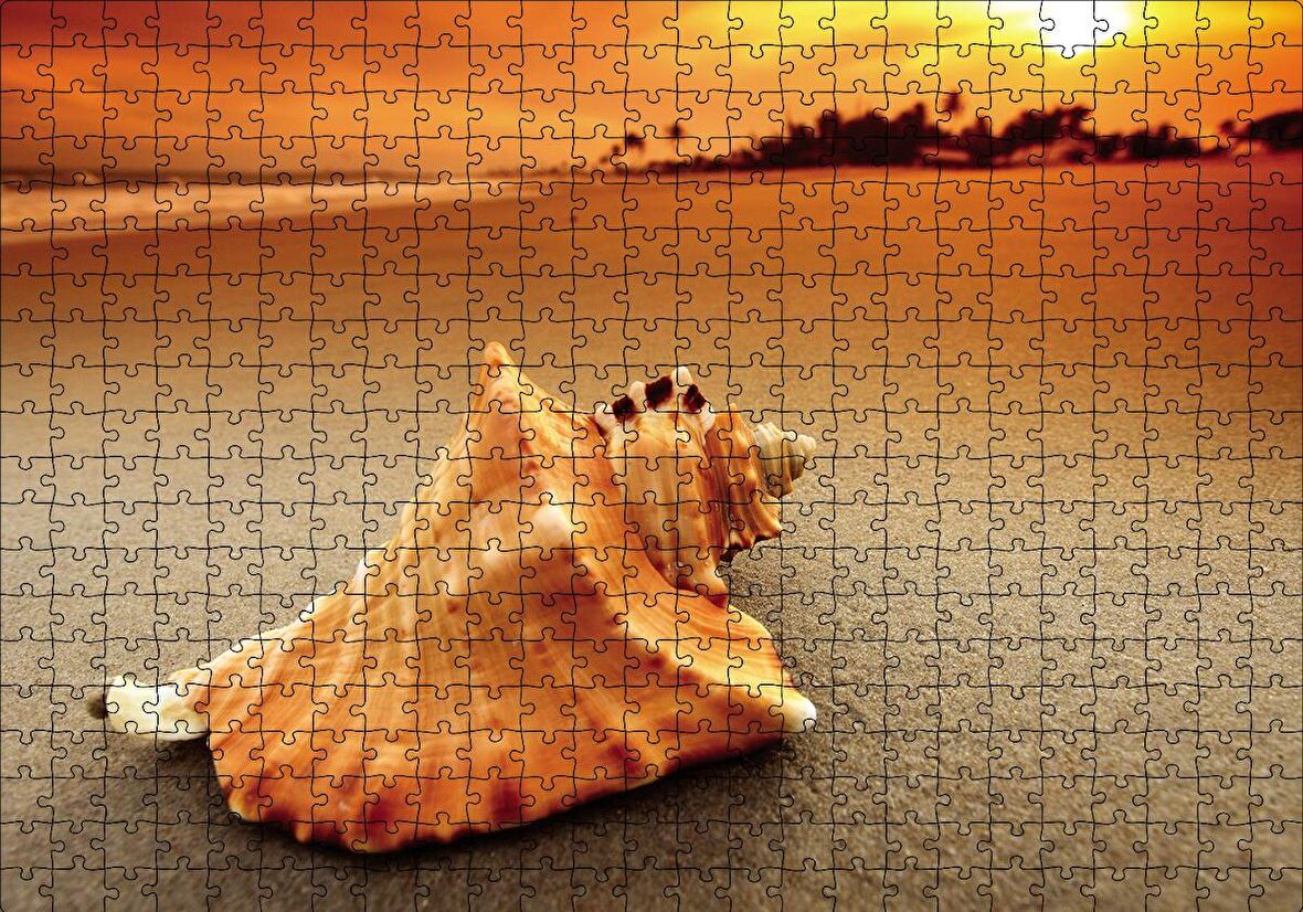 Cakapuzzle  Deniz Kabuğu Puzzle Yapboz MDF Ahşap