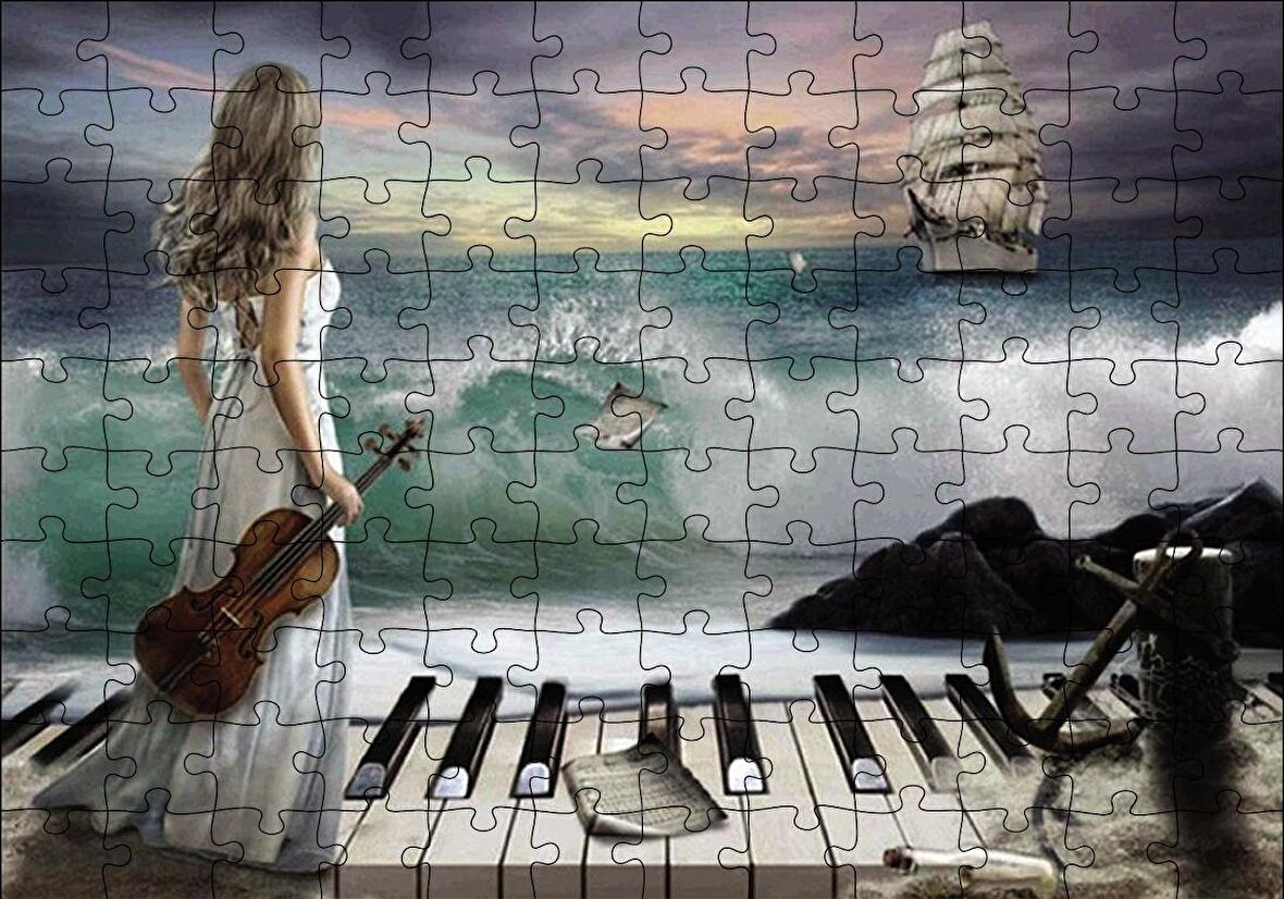 Cakapuzzle  Deniz Senfonisi Puzzle Yapboz MDF Ahşap