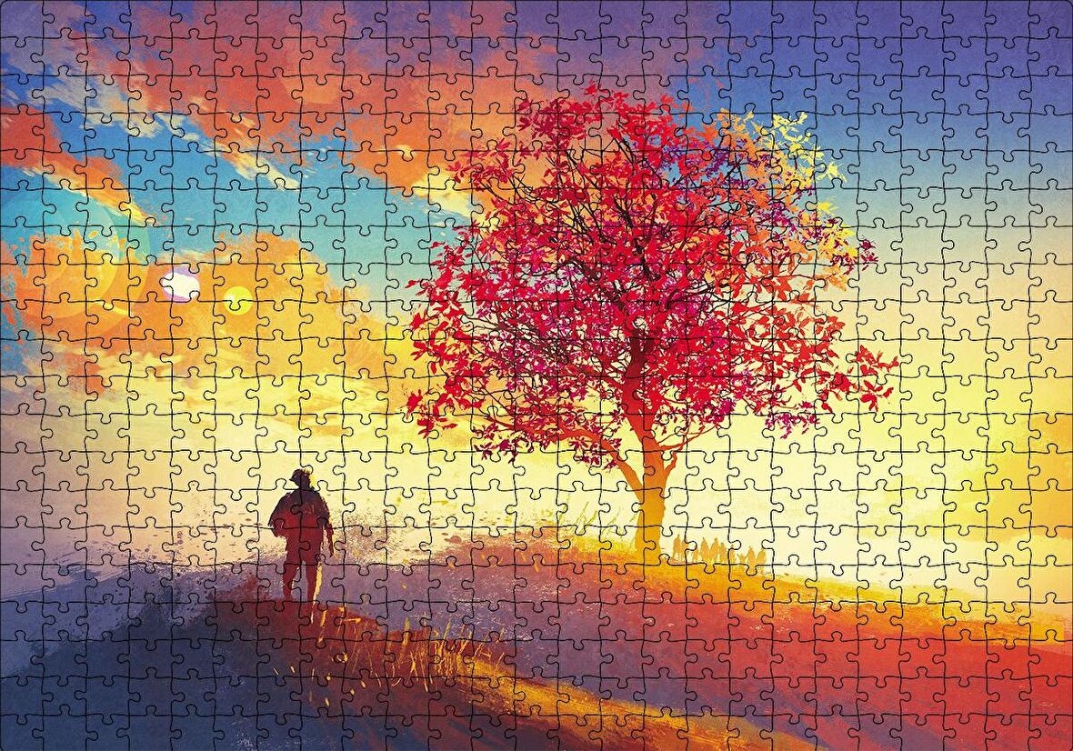 Cakapuzzle  Doğadaki İnsanlar Puzzle Yapboz MDF Ahşap