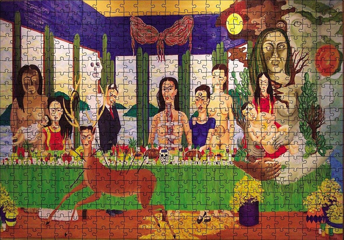 Cakapuzzle  Frida Kahlo Son Akşam Yemeği Puzzle Yapboz MDF Ahşap