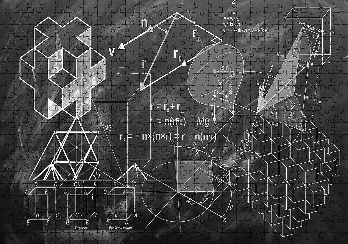 Cakapuzzle  Geometri Puzzle Yapboz MDF Ahşap