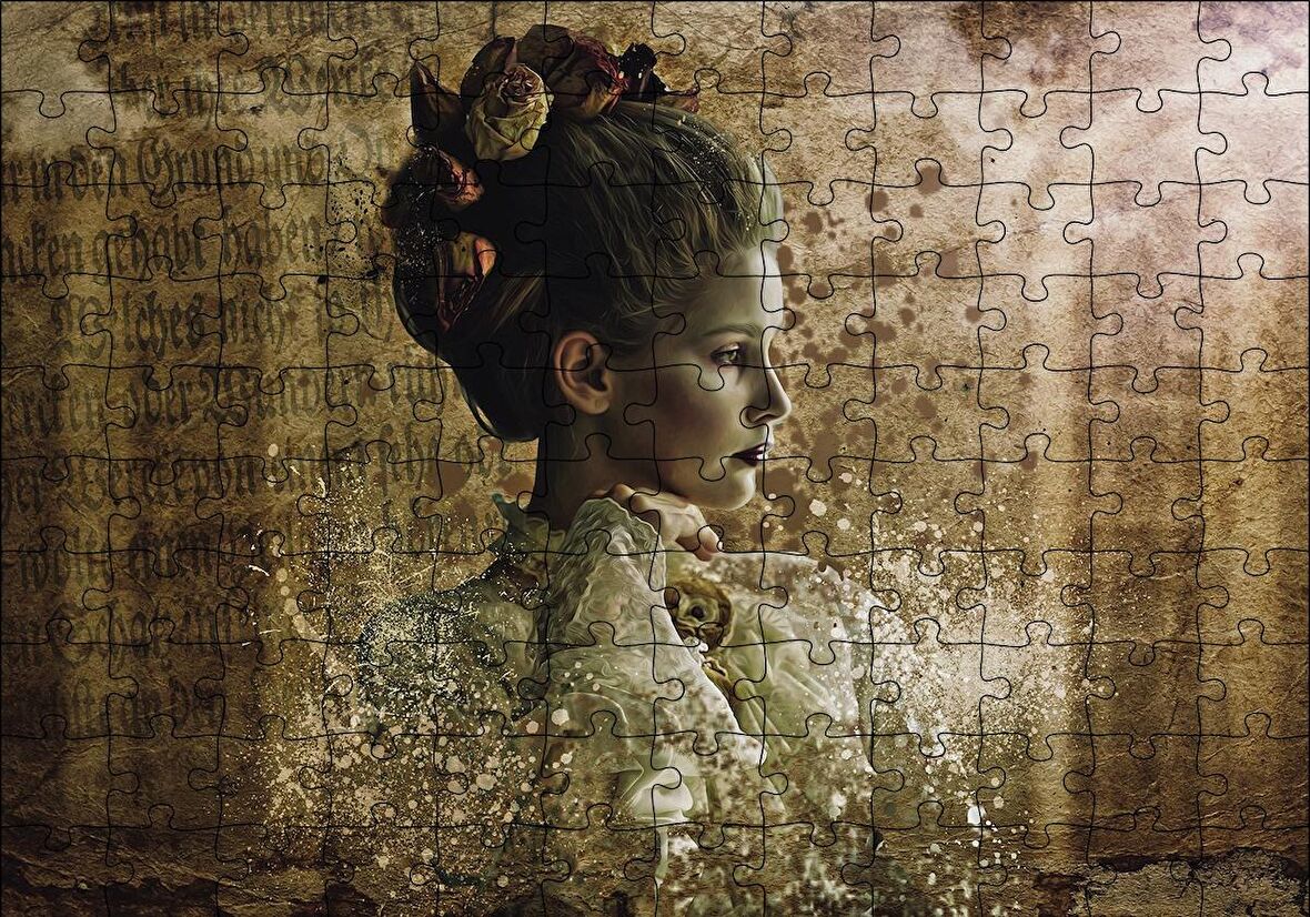 Cakapuzzle  Güzel Genç Model Puzzle Yapboz MDF Ahşap